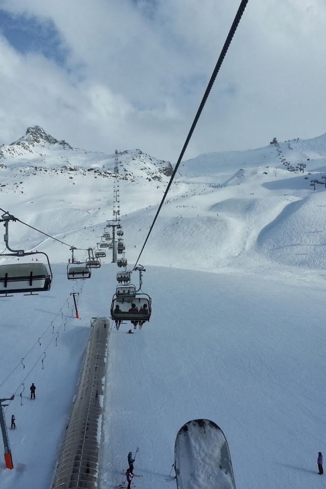 Подъемник на горнолыжном курорте Серфаус, Австрия