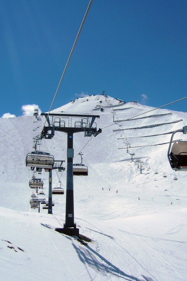 Подъемник на горнолыжном курорте Ишгль, Австрия