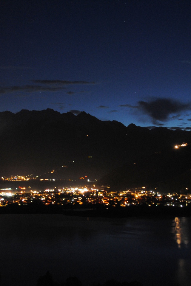 Ночь на курорте Цель-ам-Зее, Австрия