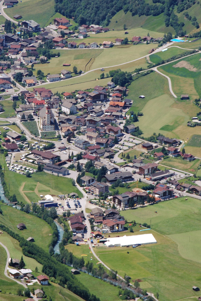 Панорама в городе Нойштифт, Австрия