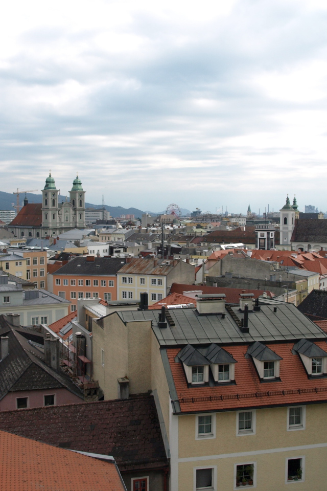 Панорама города Линц, Австрия