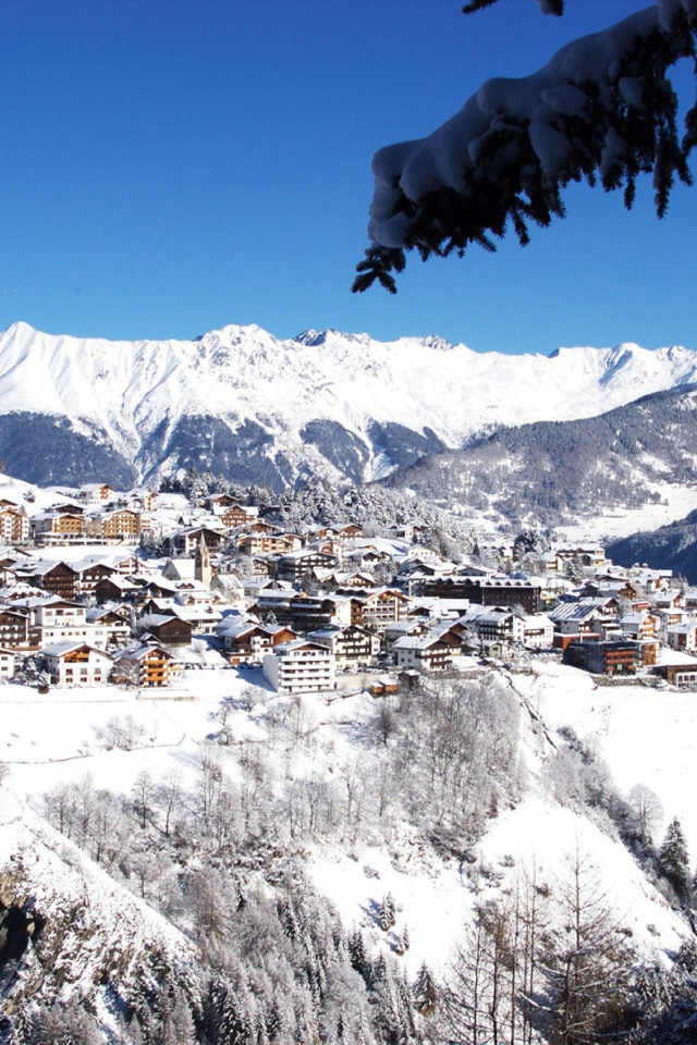 Панорама на горнолыжном курорте Майрхофен, Австрия