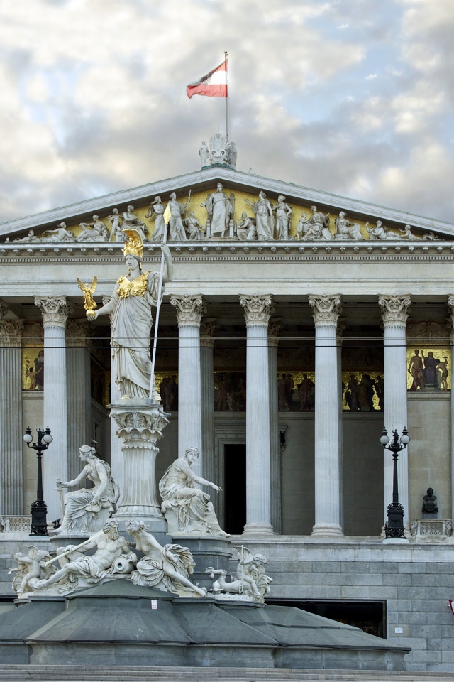 Здание парламента в городе Вена, Австрия
