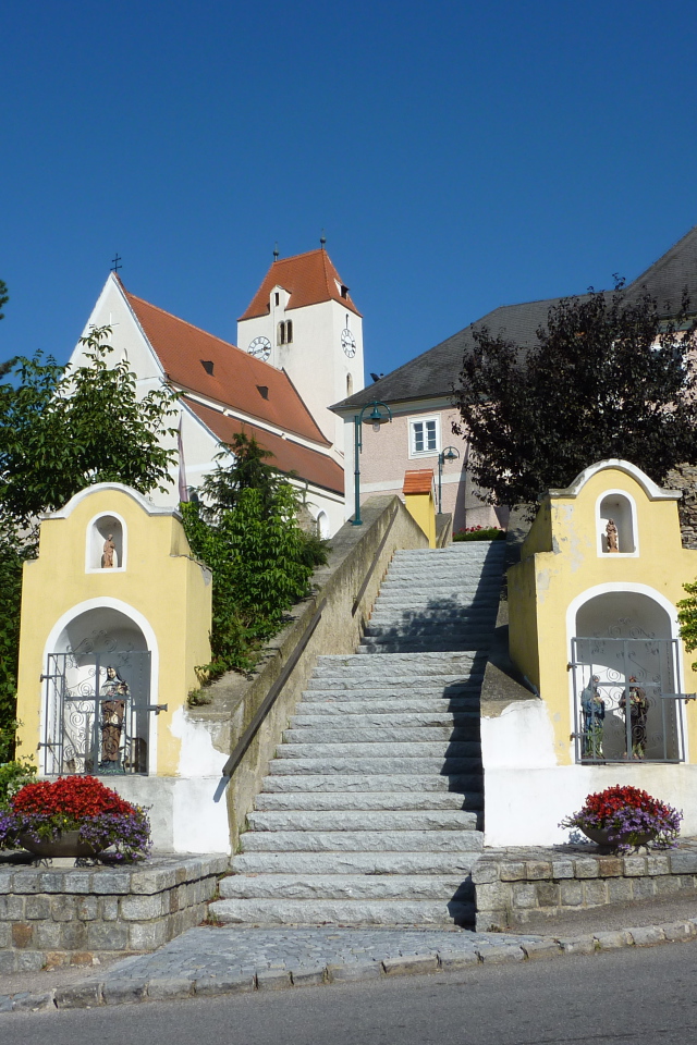 Лестница в городе Лэнгенфельд, Австрия