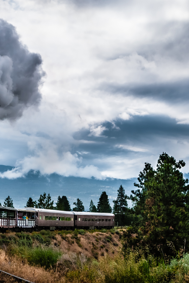 Поезд в Саммерленде, Британская Колумбия, Канада