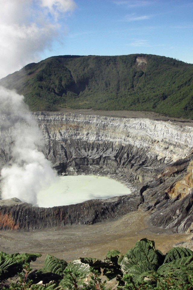 Поас вулкан Коста-Рика