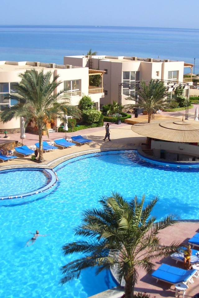 Отель на побережье на курорте Хургада, Египет