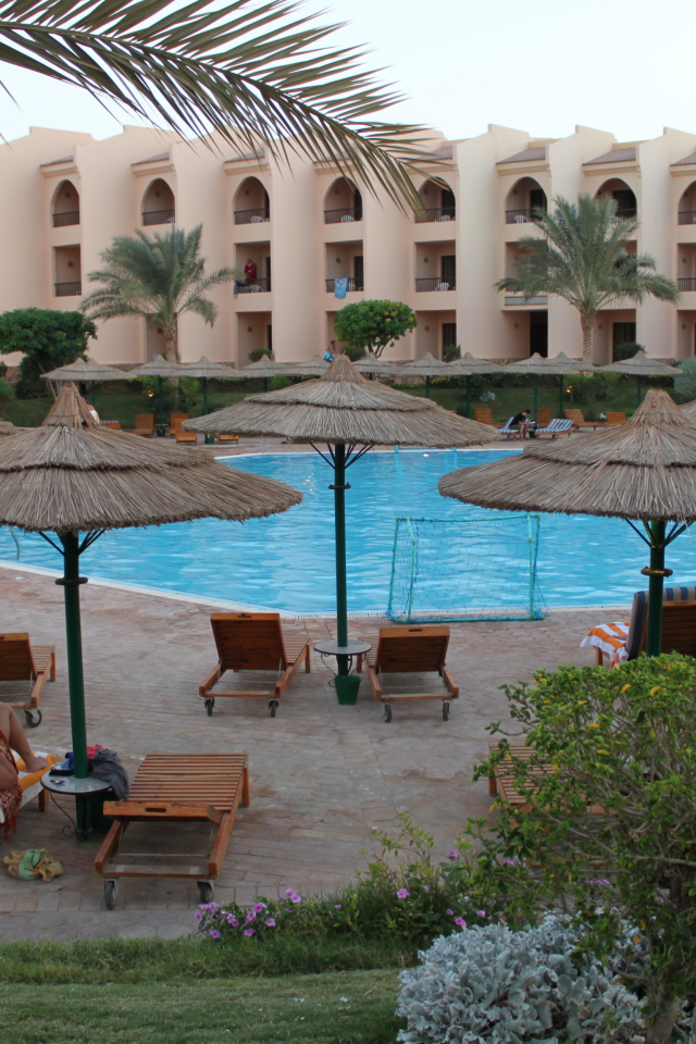 Staying in a hotel in the resort of El Quseir, Egypt