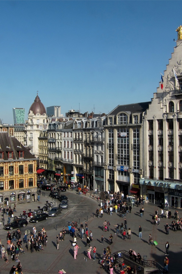 Площадь в городе Лилль, Франция