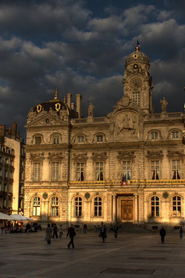 Площадь в городе Лион, Франция