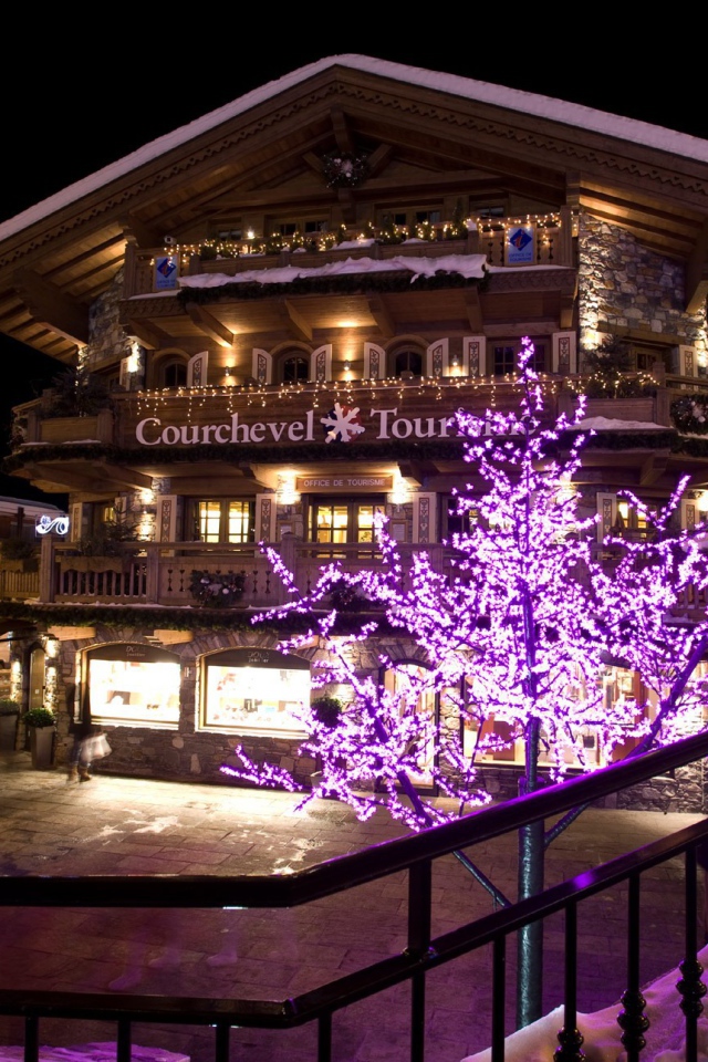 Рождество на горнолыжном курорте Куршевель, Франция