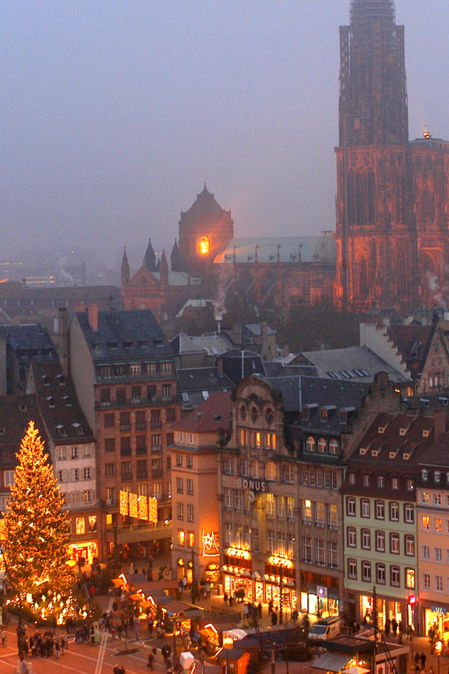 Рождество в городе Страсбург, Франция
