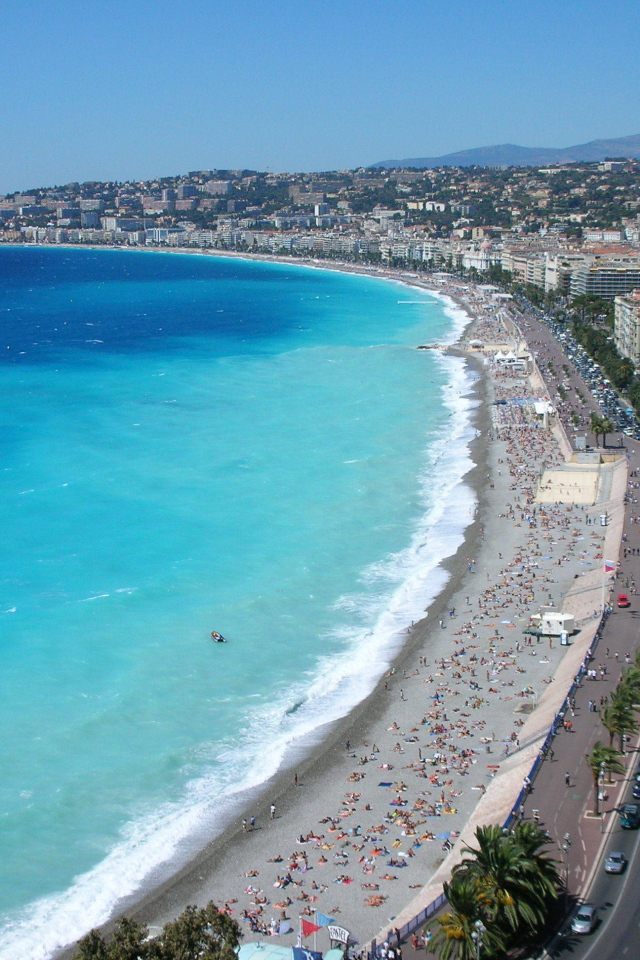 Лазурный берег в городе Ницца, Франция