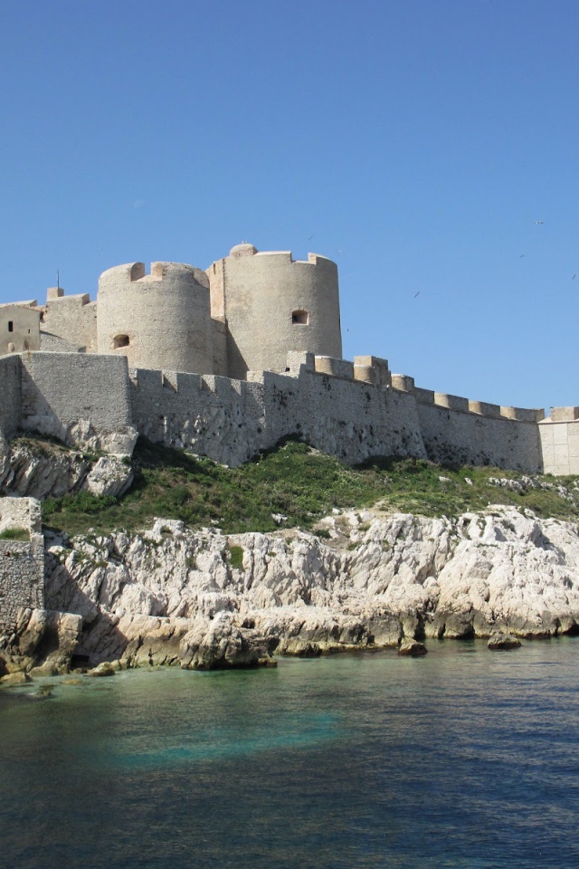 Крепость в городе Марсель, Франция