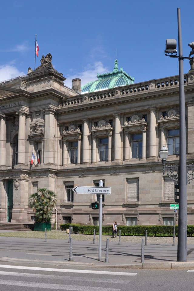 Библиотека в городе Страсбург, Франция