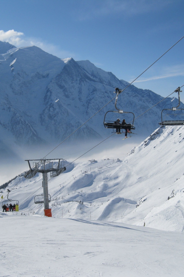 Подъемник на курорте Шамони, Франция