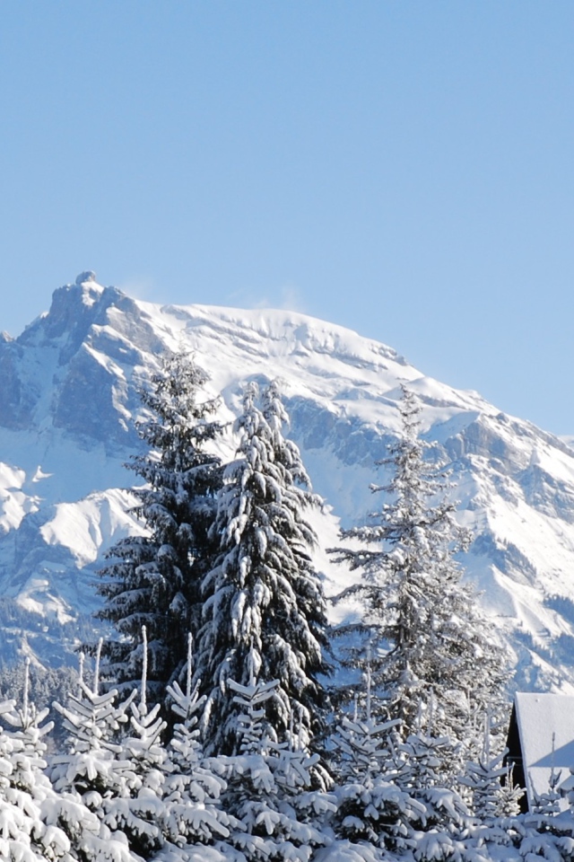 Горы на горнолыжном курорте Межев, Франция