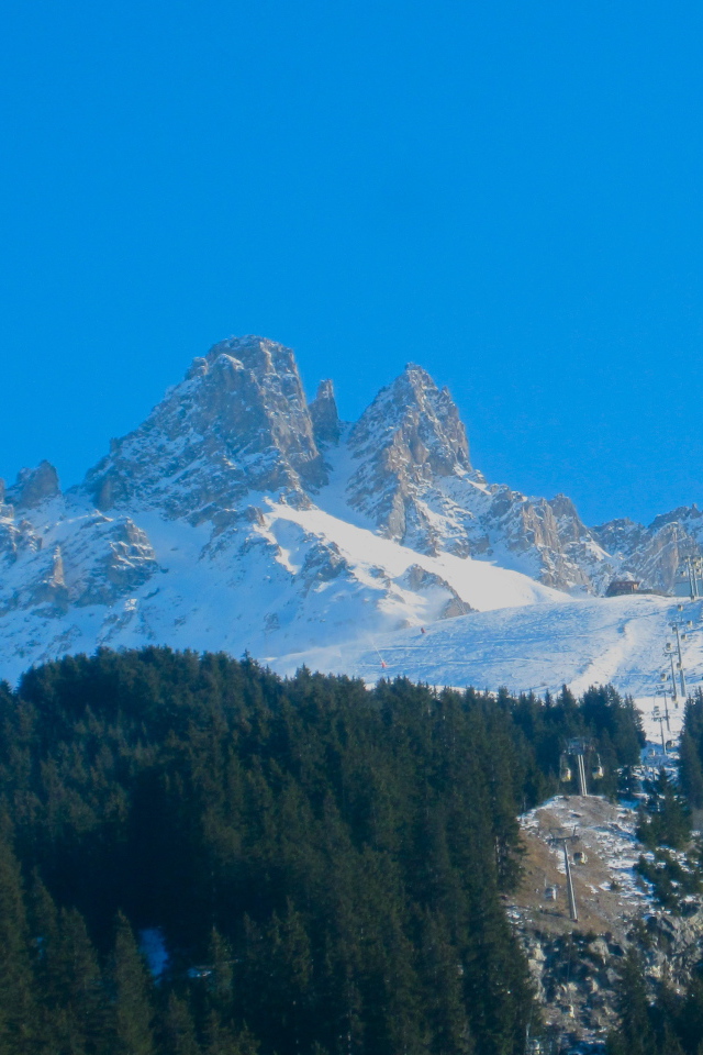 Горы на горнолыжном курорте Мерибель, Франция