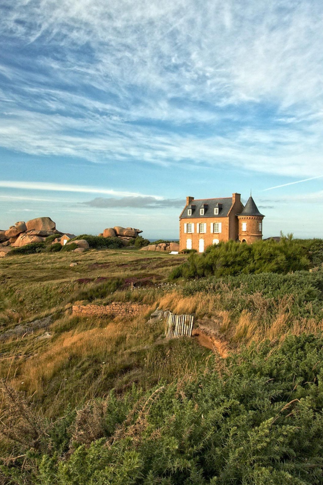 Морское побережье в Бретань, Франция