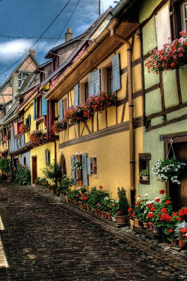 Старинные дома в Эльзасе, Франция