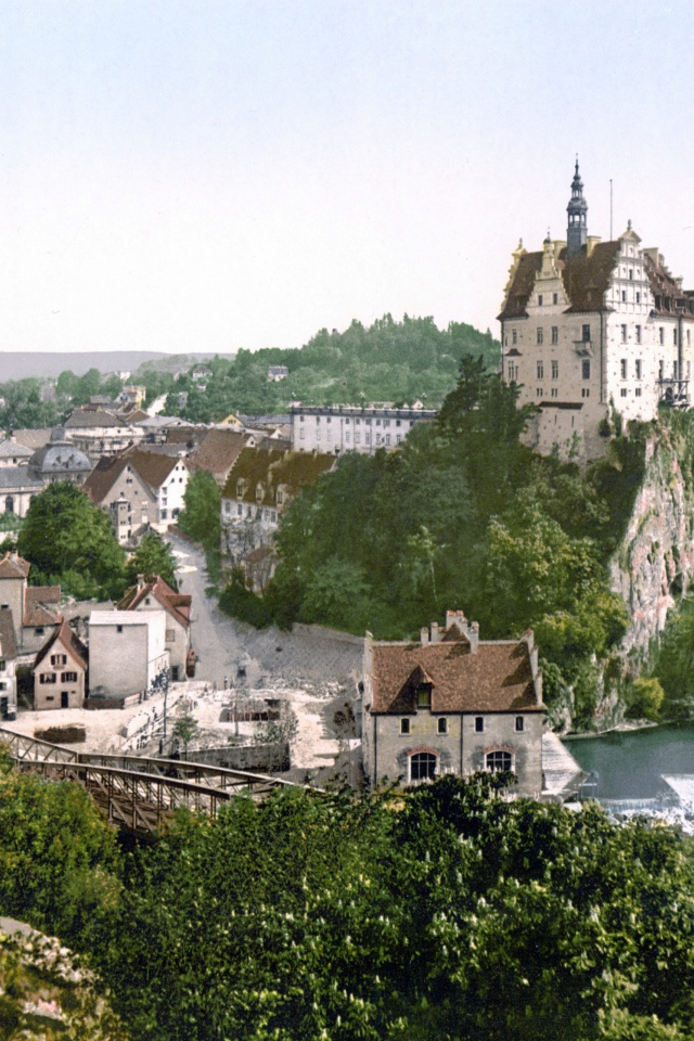 Панорама в городе Виши, Франция