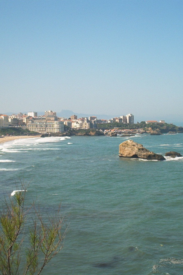 Панорама на курорте Биарриц, Франция