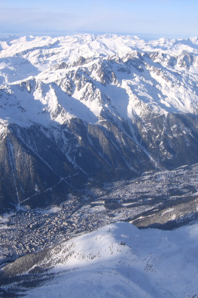 Панорама курорта Шамони, Франция