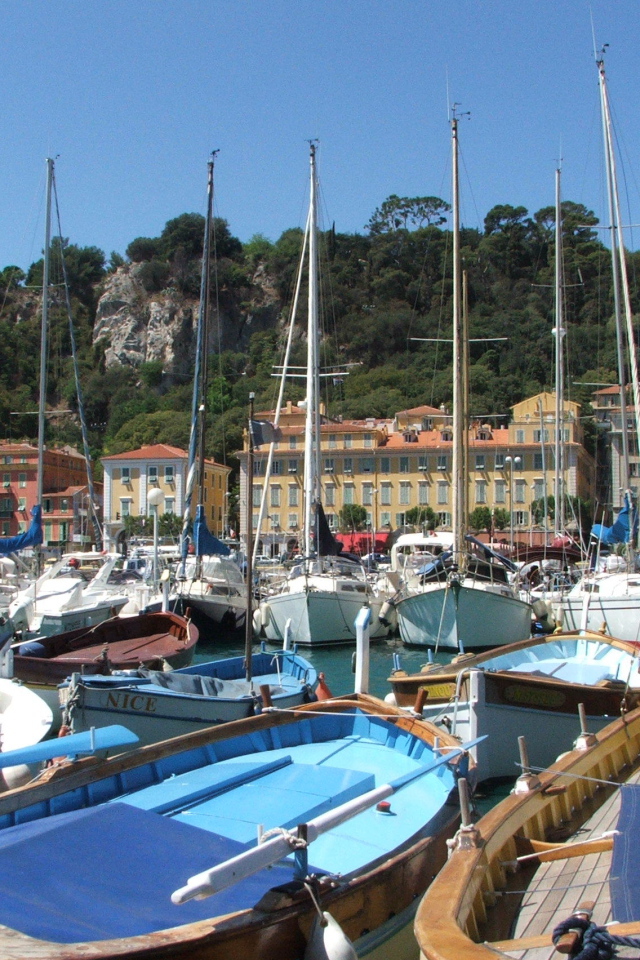 Порт в городе Ницца, Франция
