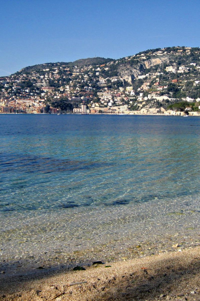 Морской залив на курорте Сен-Жан-Кап-Ферра, Франция