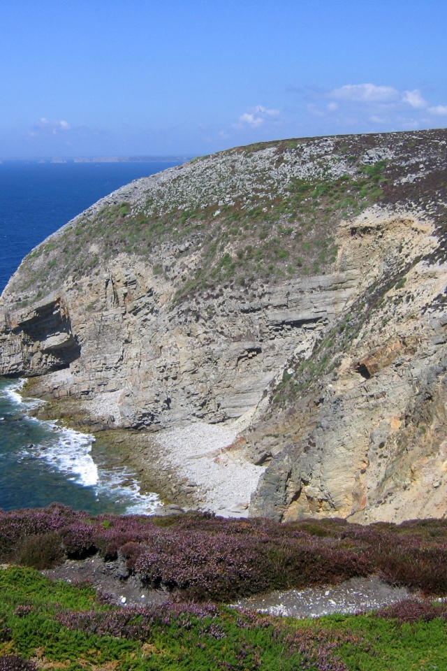 Побережье моря в Бретань, Франция