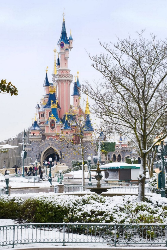 Снег в Диснейленде, Франция