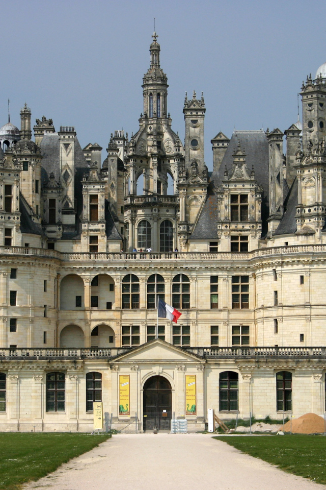 Старинный замок в Луаре, Франция