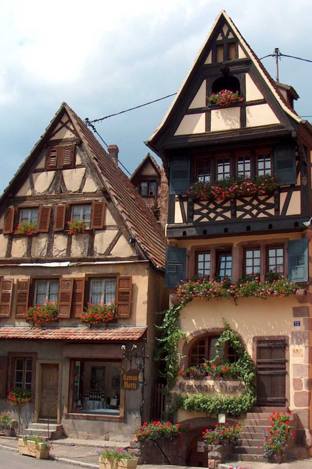 Городские дома в Эльзасе, Франция