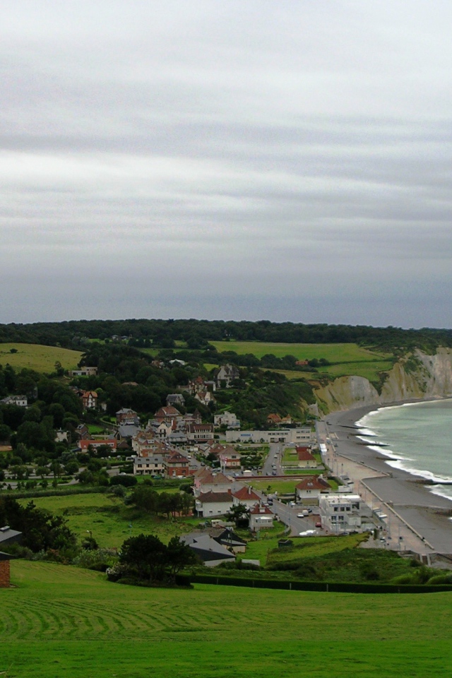 Городок на берегу моря в Нормандии, Франция