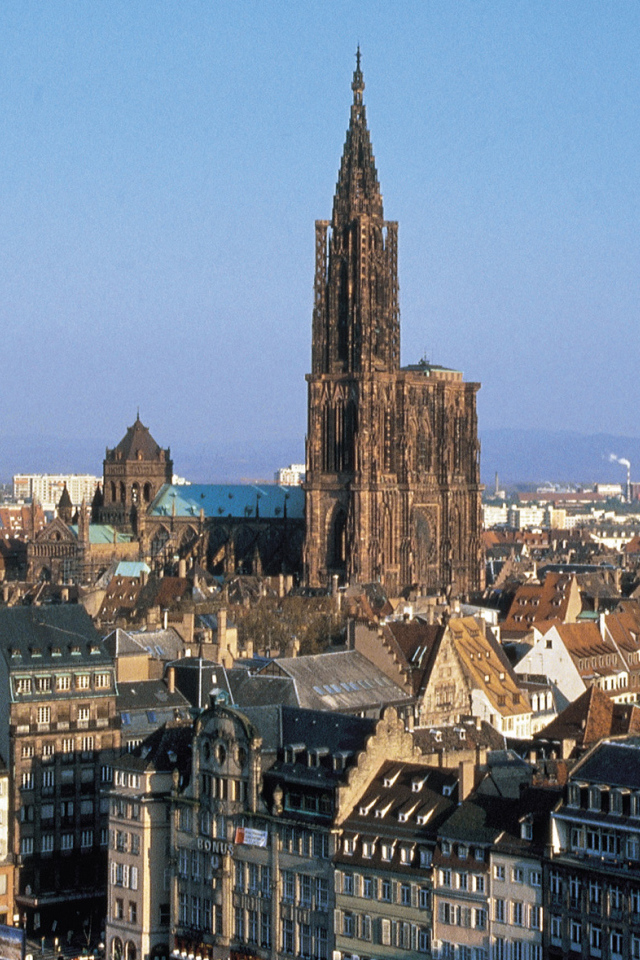 Городские здания в городе Страсбург, Франция