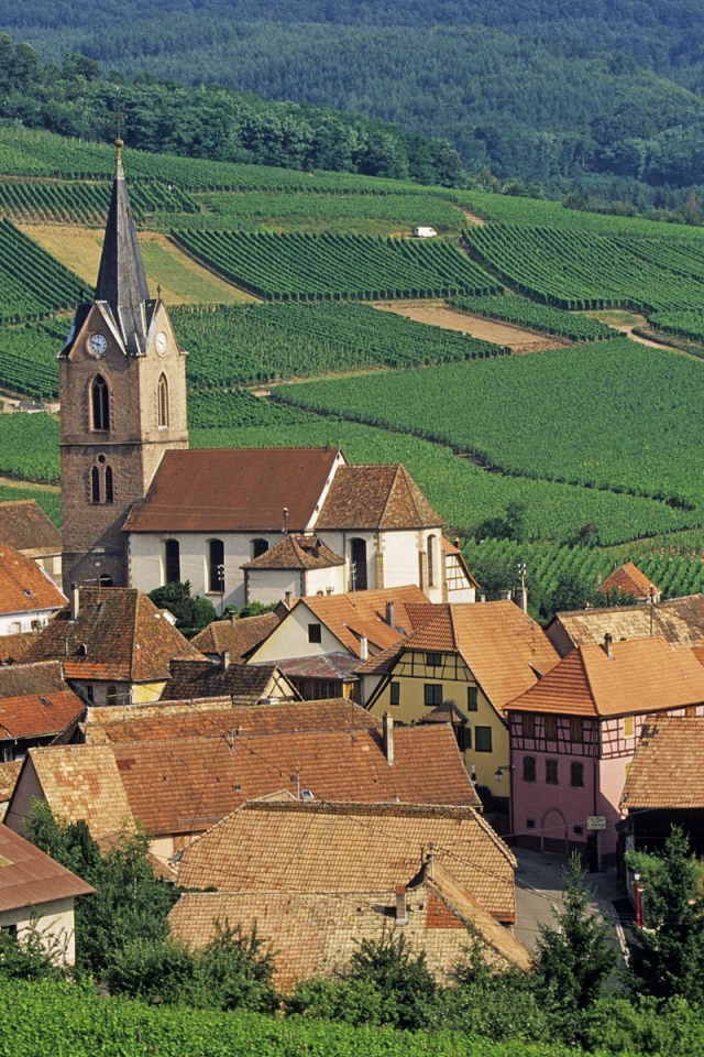 Деревушка в Эльзасе, Франция