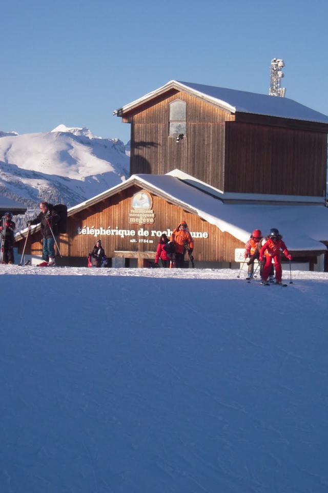 Лыжная трасса на горнолыжном курорте Межев, Франция