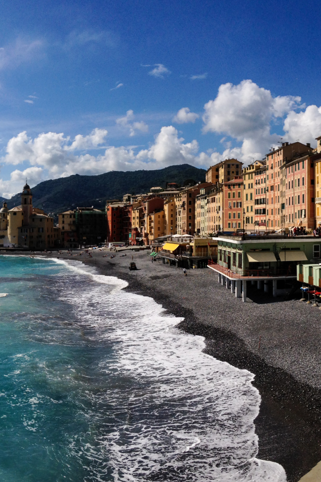 Пляж в Лигурии, Италия