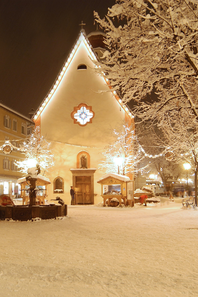 Рождество на горнолыжном курорте Валь Гардена, Италия