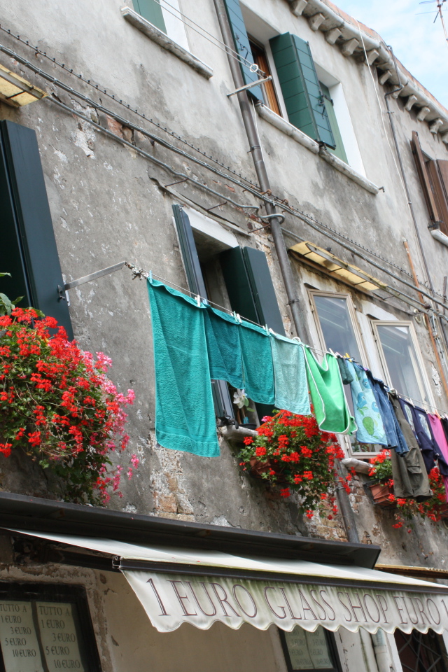 Старинные дома на острове Мурано, Италия