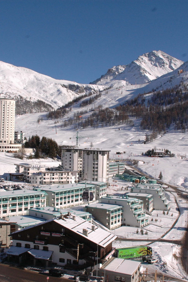Olympic village at the ski resort Sestriere, Italy