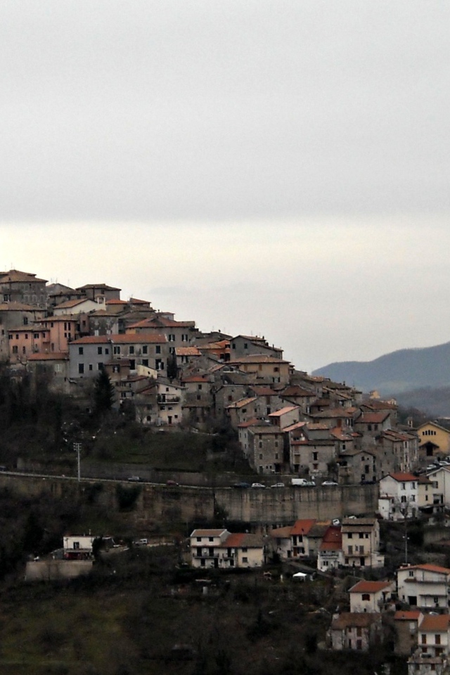 Panorama of the resort of Fiuggi, Italy