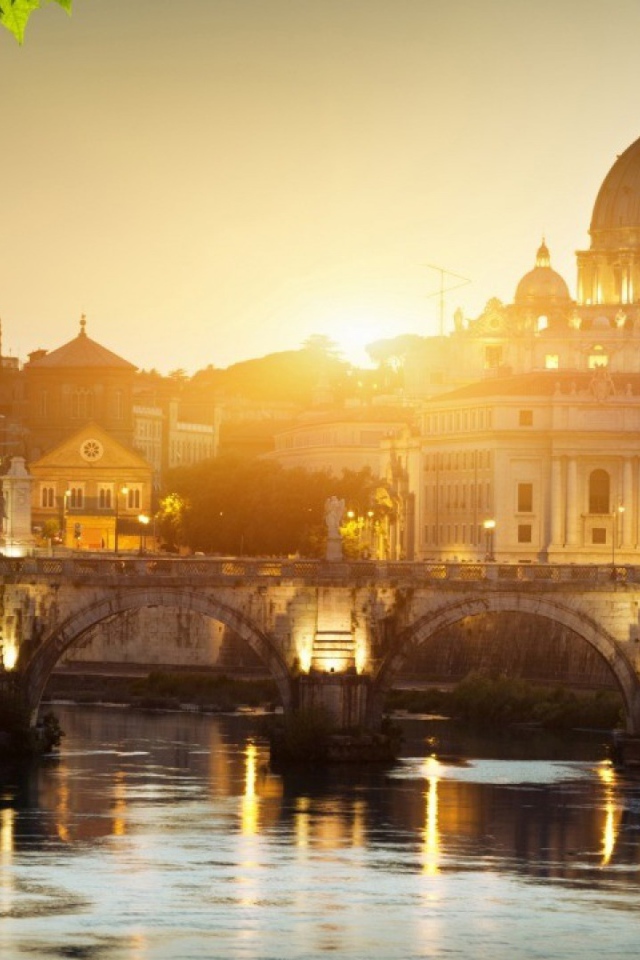 Закат солнца в Риме