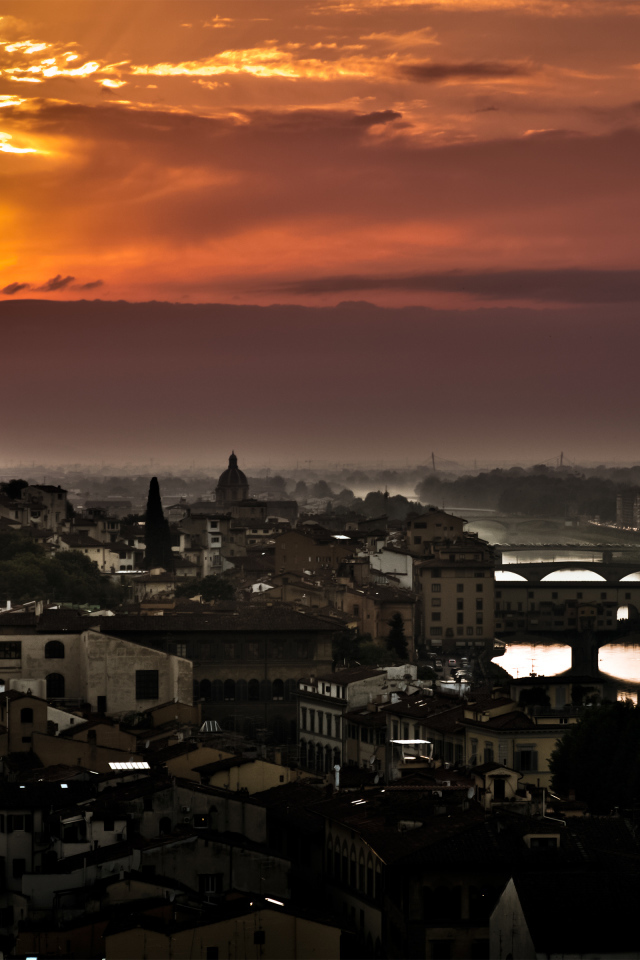 Закат над Флоренцией, Италия