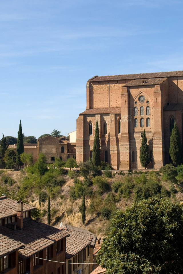 Старинный замок в Сиене, Италия