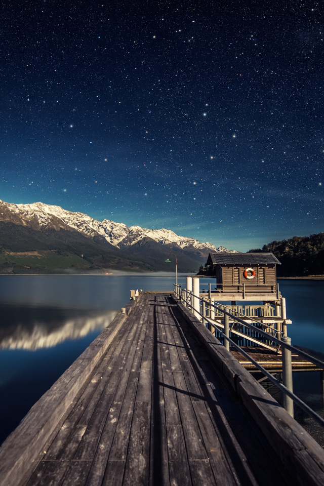 Звёздная ночь в Новой Зеландии