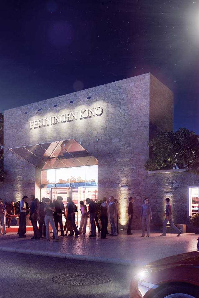 У кинотеатра в Осло