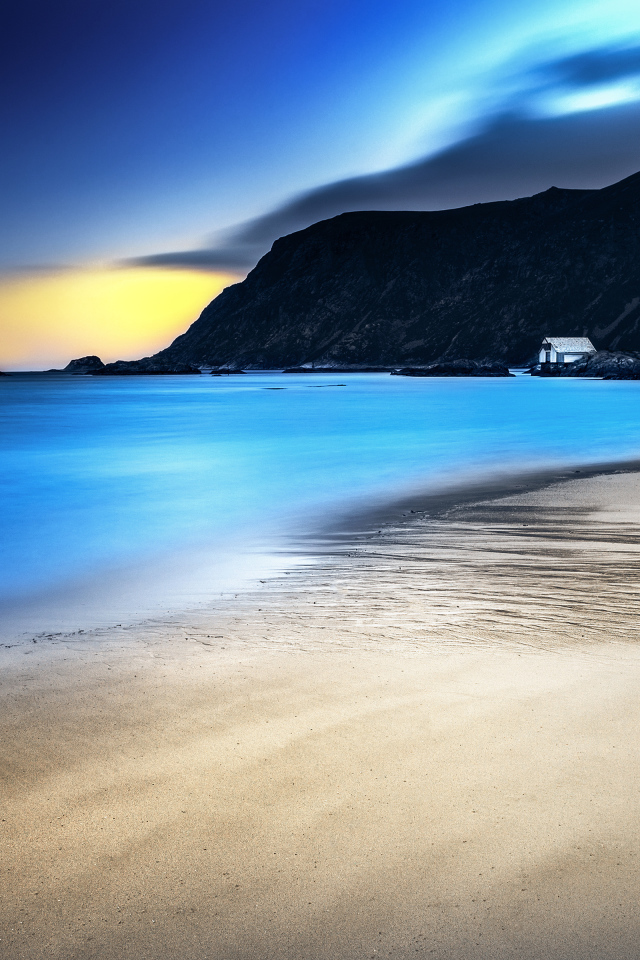 Красивое побережье в Норвегии