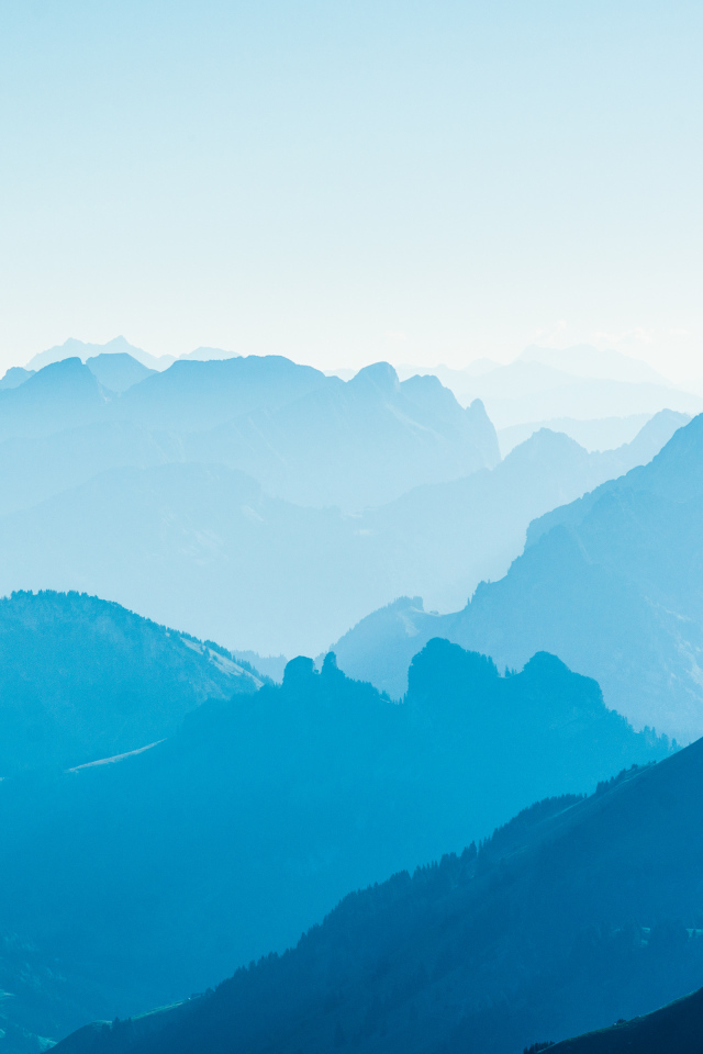 Вид на южные Альпы, Швейцария