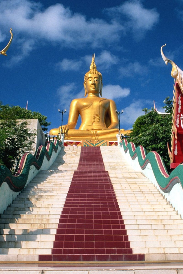 Buddha statue at a resort in Pattaya, Thailand